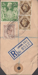 104164 - 1949 KGVI BANKERS PARCEL TAG/2/6 YELLOW-GREEN (SG476b).