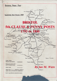 104207 - 'BRISTOL 5TH CLAUSE AND PENNY POSTS 1793 TO 1840' BY IAN M. WARN.
