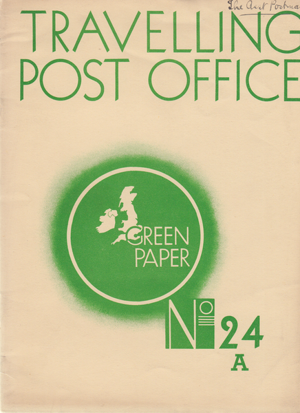 104232 - TRAVELLING POST OFFICE.