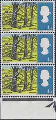 104541 - 1966 4D LANDSCAPES (SG689) DOUBLE STRIKE OF PERFORATION.