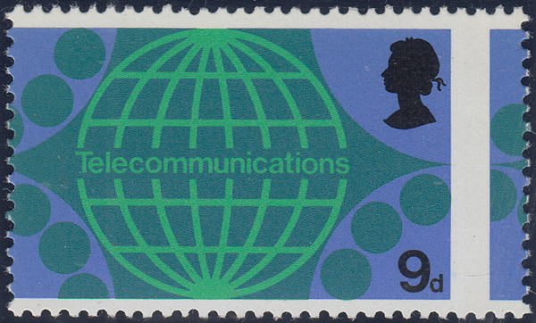 104549 - 1969 9D POST OFFICE TECHNOLOGY (SG809) MISPERFORATION.