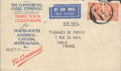 104971 - 1931 ADVERTISING MAIL LONDON TO FRANCE.