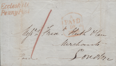 105088 - 1843 YORKS/ECCLESHILL PENNY POST (YK929).
