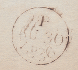 105129 - 1836 YORKS/HUDDERSFIELD PENNY POST (YK1498).
