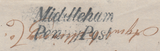 105181 - 1842 YORKS/MIDDLEHAM PENNY POST (YK1994).