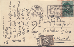 105191 - 1930 UNDERPAID MAIL BELGIUM TO GLOS.