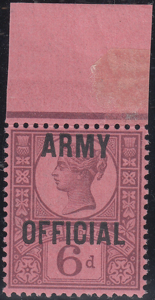 105212 - 1901 6D QV 'ARMY OFFICIAL'(SGO45).
