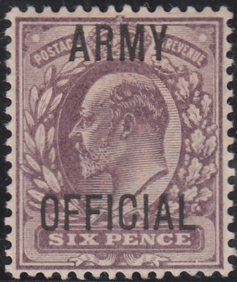105435 - 1902 6d 'ARMY OFFICIAL' (SG050).