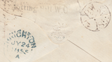 105572 - PL.2 (AF) (SG21) ON COVER/SHORT STAMP.