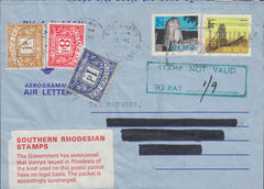 105621 - 1970 INVALID STAMPS RHODESIA TO LONDON.