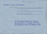 105621 - 1970 INVALID STAMPS RHODESIA TO LONDON.