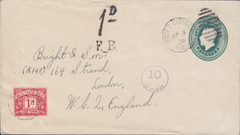 105629 - 1928 UNDERPAID MAIL CANADA TO LONDON.