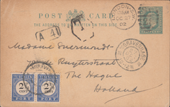 105919 - 1908 UNDERPAID MAIL LONDON TO HOLLAND.