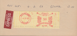 106007 - 1963 PARCEL TAG/POST OFFICE EXPRESS DELIVERY/5S CASTLE.