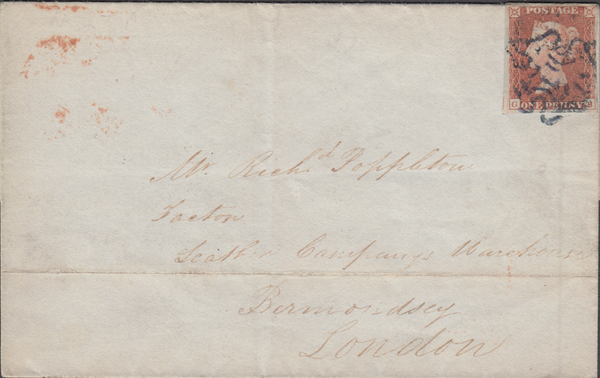 106094 - BLUE MALTESE CROSS OF PRESTON ON COVER (SPEC B1sc)/PL.20 (GB)(SG8).