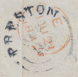 106094 - BLUE MALTESE CROSS OF PRESTON ON COVER (SPEC B1sc)/PL.20 (GB)(SG8).