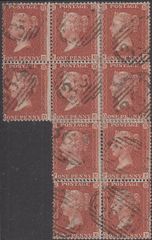 106118 - PL.12 USED RE-JOINED BLOCK OF TEN (SPEC C6).