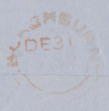 106187 - BLACKBURN ERROR OF NUMERAL "98" FOR "86" ON COVER.