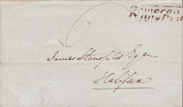 106233 - 1839 YORKS/GOMERSAL PENNY POST (YK1048).