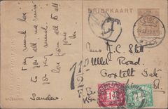 106255 - 1923 UNDERPAID MAIL HOLLAND TO LIVERPOOL.