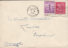 106275 - 1941 MAIL USA ADDRESSED TO WINSTON CHURCHILL.