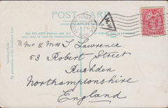 106282 - 1906 MAIL CANADA TO NORTHANTS/INSPECTOR'S MARK.