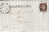 106341 - 1841 LAW LIFE ASSURANCE CACHET ON COVER.