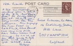 106693 - 1955 PAQUEBOT MAIL NEW YORK TO SOUTHAMPTON/QUEEN MARY.