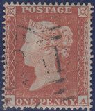 106766 - 1853-4 DIE 1 PL.163 MATCHED PAIR 1D IMPERF (SG8) AND 1D PERF (SG17) LETTERED FA.