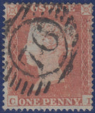106844 - 1853-4 DIE 1 PL.162 MATCHED PAIR 1d IMPERF (SG8) AND 1d PERF (SG17) LETTERED CI.