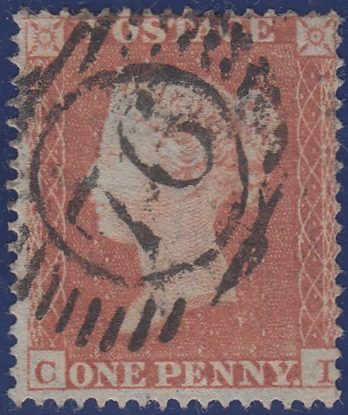 106844 - 1853-4 DIE 1 PL.162 MATCHED PAIR 1d IMPERF (SG8) AND 1d PERF (SG17) LETTERED CI.