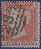 106924 - 1852-4 DIE 1 PL.157 MATCHED PAIR 1D IMPERF (SG8) AND 1D PERF (SG17) LETTERED OA.