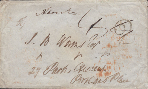 107081 - 1848 UNDERPAID MAIL USED LOCALLY IN LONDON.