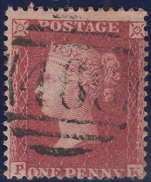 107239 - 1857/8 DIE 2 PL.58 MATCHED PAIR OF PERF 16 (SG36) AND PERF 14 (SG40) LETTERED PK WITH CONSTANT VARIETY.