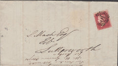 107290 - 1858 PL.60 (OF) PERF 16 (SG36) ON COVER.