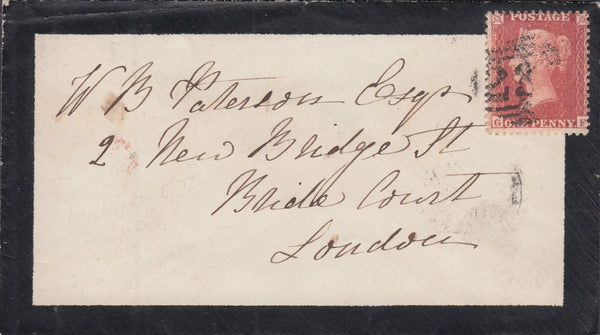 107297 - RES.PL.15 (GF)(SG40b SPEC C13) ON MOURNING ENVELOPE.