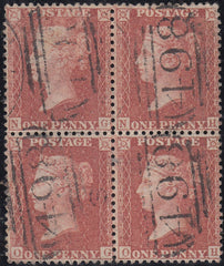 107313 - PL.43 (NG NH OG OH)(SG29) USED BLOCK OF FOUR.
