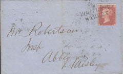 107537 'PORTLAND STREET' TYPE II SCOTS LOCAL ON COVER (CO. LANARK PARENT POST OFFICE GLASGOW).
