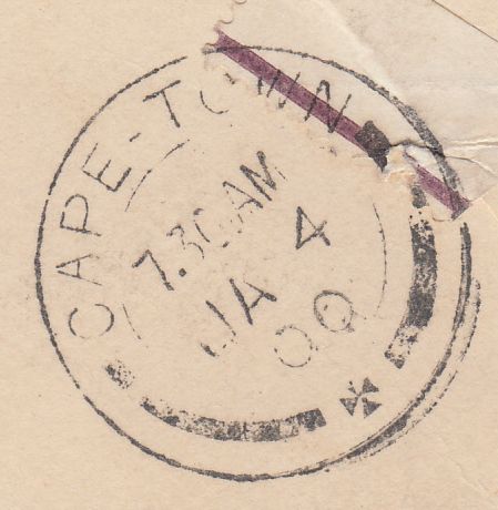 107819 - 1899 IMPERIAL PENNY POST REIGATE TO SOUTH AFRICA.