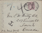107822 - 1900 IMPERIAL PENNY POST LONDON TO CANADA.