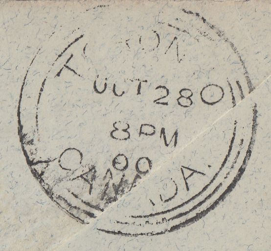 107822 - 1900 IMPERIAL PENNY POST LONDON TO CANADA.