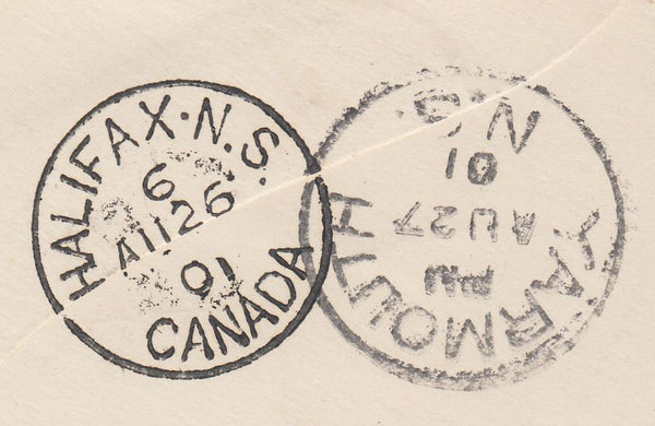 107823 - 1901 IMPERIAL PENNY POST GLASGOW TO NOVA SCOTIA.