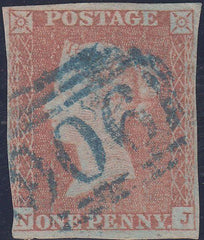 107861 - PL.92 (NJ)(SG8)/BLUE "906" NUMERAL OF WOBURN (SPEC B1xb).