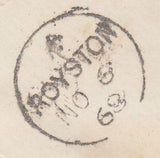107884 - 1844 1D PL.51 (NA)(SG8) LATE USE ON COVER 1868.