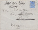 108043 - 1903 MAIL LONDON TO ALGERIA RE-DIRECTED TO TUNIS.