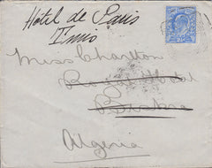 108043 - 1903 MAIL LONDON TO ALGERIA RE-DIRECTED TO TUNIS.