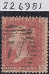 108046 - 1857 1D PL.49 (KK) CONSTANT VARIETY ON TRANSITIONAL PAPER (SPEC C9(4f).