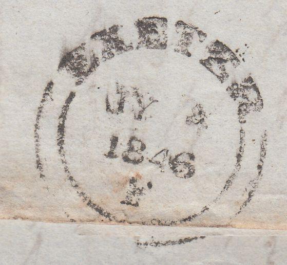 108054 - 1846 DEVON/"SAINT THOMAS PENNY POST" (DN1180) ON COVER.