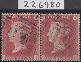 108055 - 1857/8 PL.45 PERFORATION 16 (SG36)(CJ CK) PAIR.