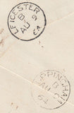 108187 - 1864 REGISTERED MAIL MANCHESTER TO UPPINGHAM.